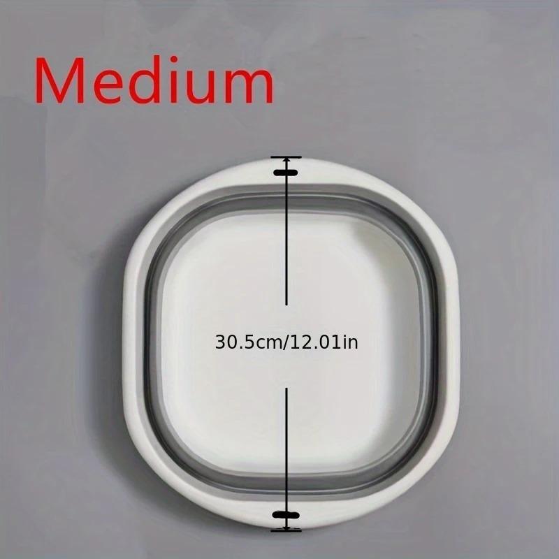 Набор из 3 складных тазов, корзин для стирки, контейнеров для хранения, экономящих место, для мытья посуды, фруктов, кемпинга, стирки, походов, дома