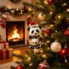 Animal Lover Christmas Tree Trimmings Hanging Ornaments with Lanyard, Cute Double Sided Pendant 2026 Holiday Decorations for Santa Hat, 2D Flat