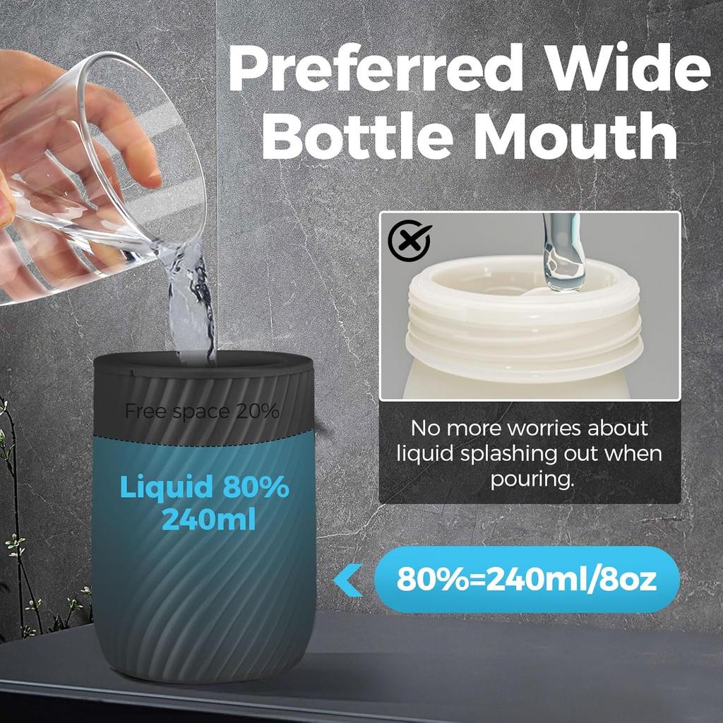 New Touchless Soap Dispenser Rechargeable Automatic Soap Dispenser 300ml with 3 Adjustable Soap Levels Bathroom Kitchen