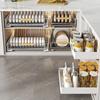 New Kitchen Storage Rack with Slide Rails Pull-out Kitchen Drawer Type Storage Tray Spice Box Storage Rack Cabinets Organizer
