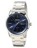 SNE525P1 Quartz Seiko Solar Blue and Imported Men's Watch, Silver,