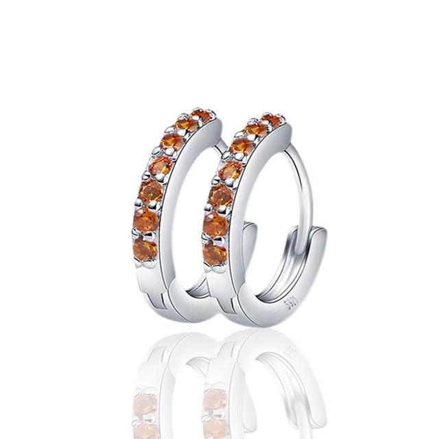 Гламурные двойные серьги-кольца из серебра 925 пробы для оригинальных гламурных ювелирных изделий своими руками