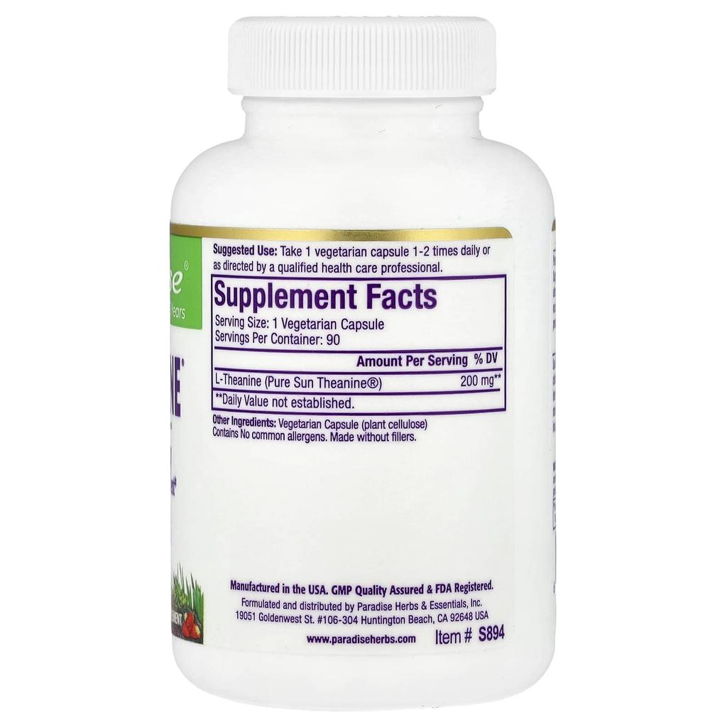 Sun Theanine®, 200Mg, 90 Veggie Caps