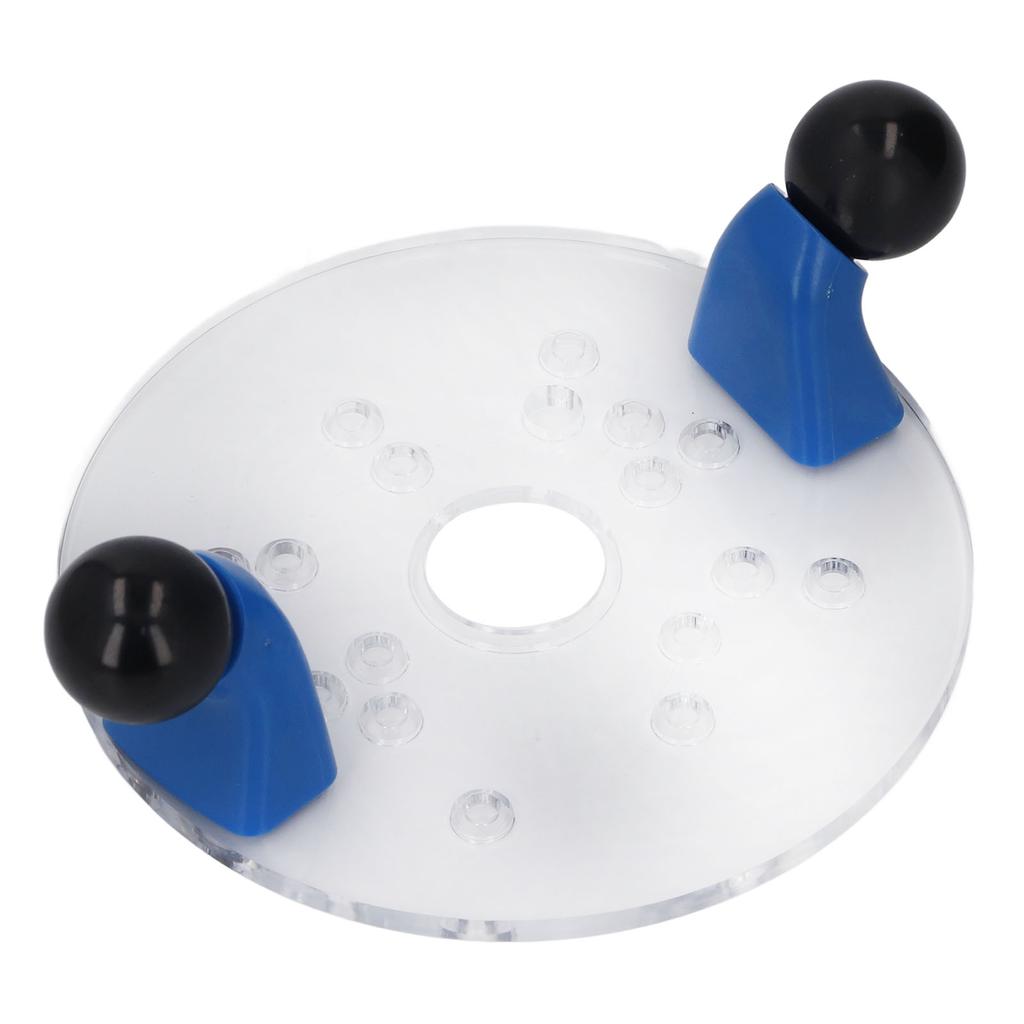 Универсальная опорная плита для фрезера для кромочного стола, портативная прозрачная ПВХ с предварительно просверленными отверстиями, хвостовик круглый