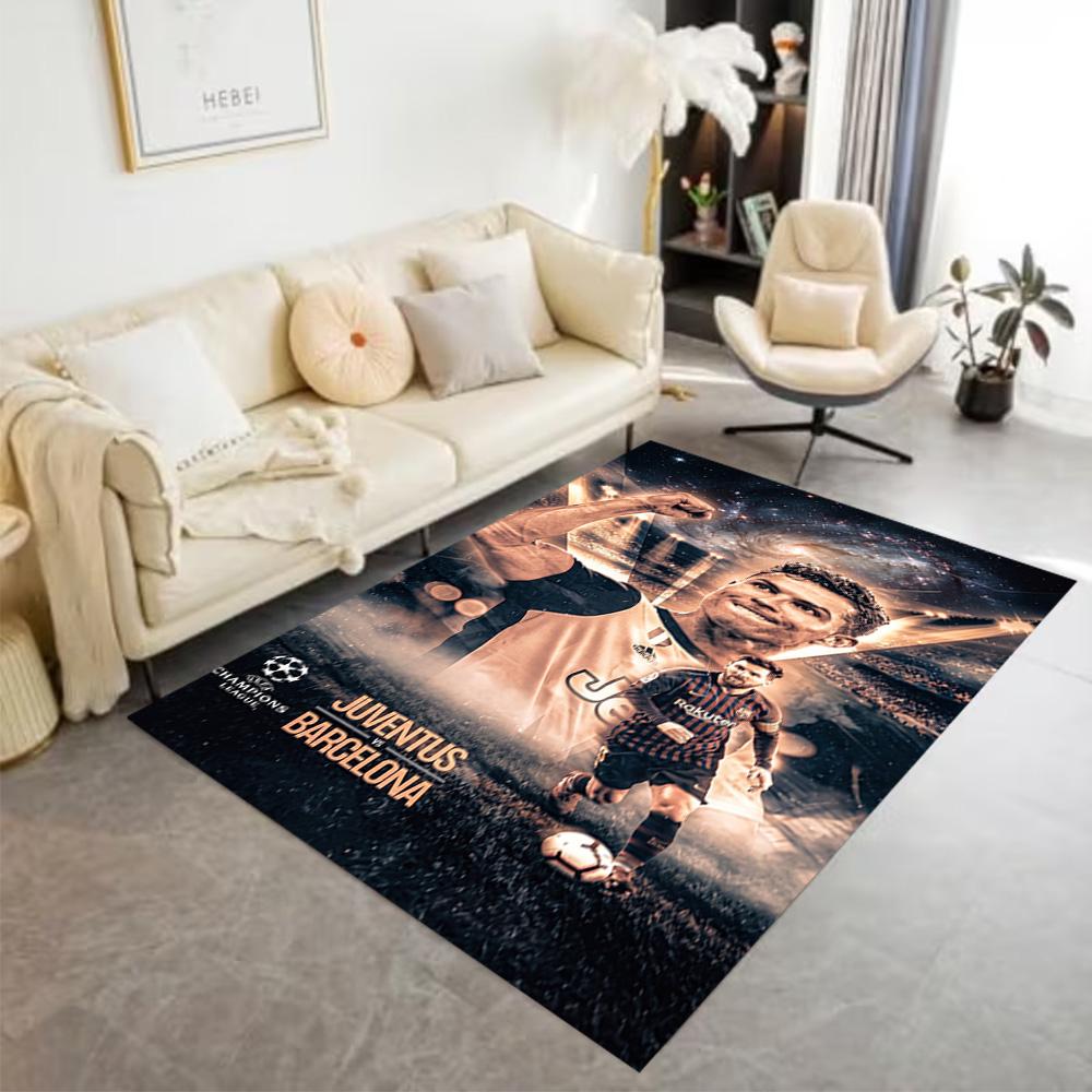 Ronaldo's Number Seven Legacy Area Rug Suitable for Hallway Kitchen Playrooms Bedrooms Anti-slip Rug Anime Office Decor