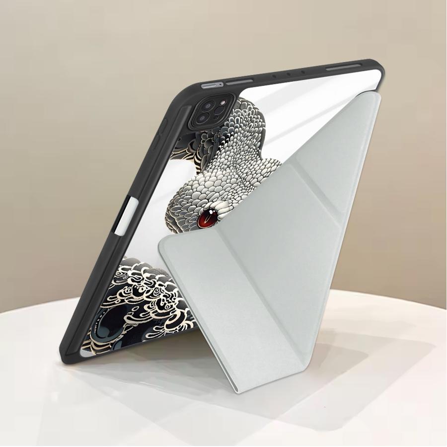 Мультяшная змея Арт Держатель Чехол Чехол для планшета Для iPad Air 4 5 M3 M2 1 2 M4 11 дюймов Mini 6 7 Pro 2025 Pro 11-го 10-го 9-го 8-го 7-го