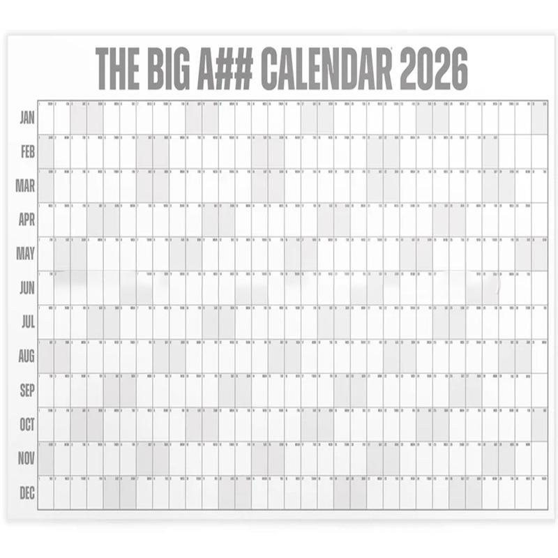 Большой А#Календарь 2026 Календарь Планировщик Лист Расписание Стикер Планировщик Цель 365 Дней Планировщик Лист Список Дел Канцелярские Товары