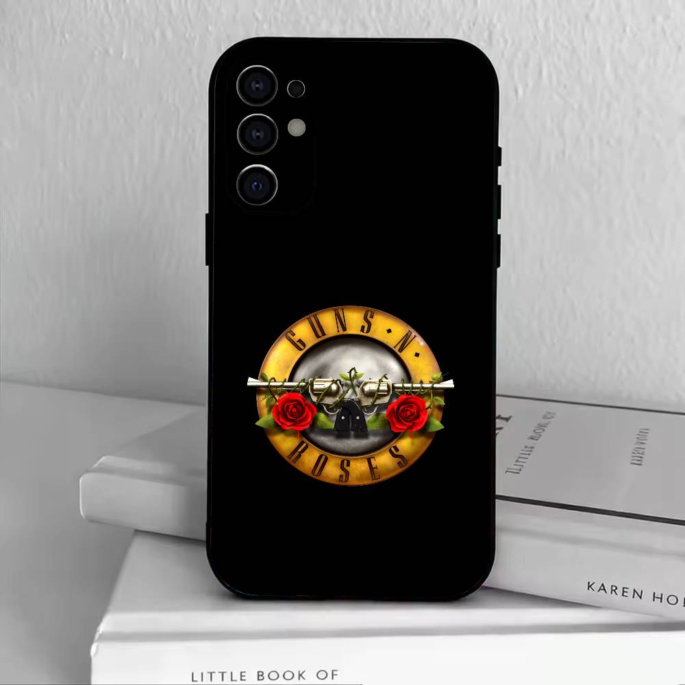 Band G-Guns N' Roses Phone Case For Samsung S25,S24,S21,S22,S23,S30,Ultra,S20,Plus,Fe,Lite,Note,10,Black Cover