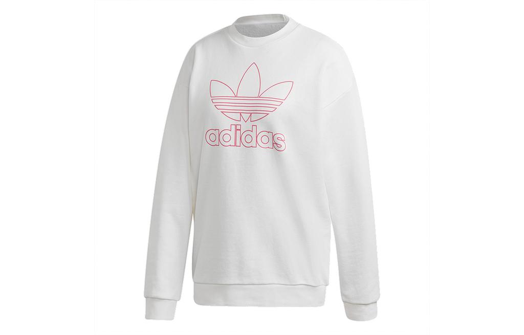 Adidas Originals Sweatshirts Women's White Crew Neck Moderate Regular GD2281