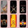 Чехол для телефона Испанского легиона для Samsung S25, S24, S21, S22, S23, S30, Ultra, S20, Plus, Fe, Lite, Note, 10, 9, 5G Черный чехол