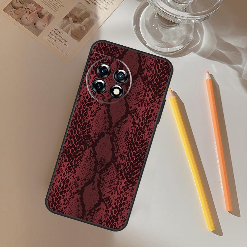 Snake Skin Funda For OnePlus 8T 9RT 10T 12 13 R 11 9 10 Pro OnePlus Nord 4 CE 2 3 Lite N20 N30 Case