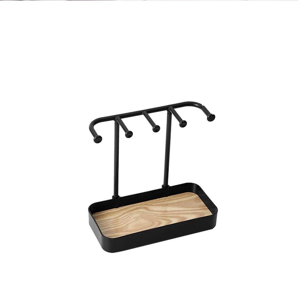 with Storage Box Base Earrings Display Rack Wooden Jewelry Holder  Shower Accessories