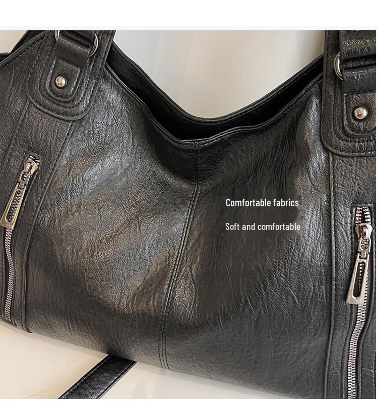 Трендовая женская сумка-тоут в стиле ретро 2025 года: Вместительная, Простая, Универсальная, Сумка через плечо и кроссбоди.