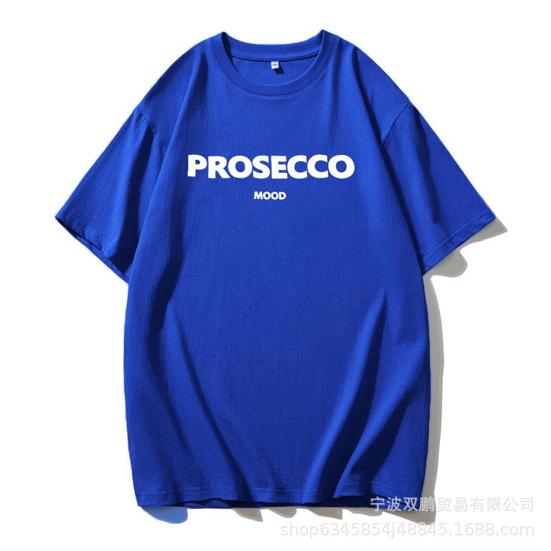 2025 Хит продаж Футболка с американским принтом букв Женская из чистого хлопка с круглым вырезом Свободный топ Европейский американский стиль INS