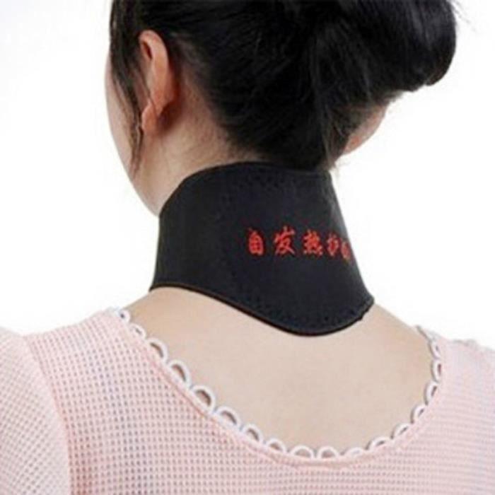 Masseur de cou magnétique à la tourmaline - BILDO - Protection cervicale - Hyperthermie - Circulation sanguine