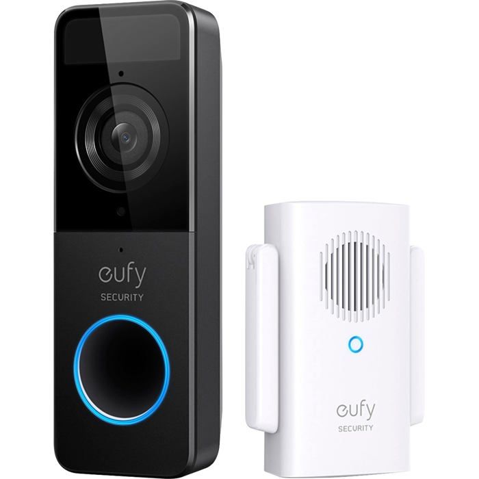Sonnette - EUFY SECURITY - Kit Sonnette - Full HD 1080p - Installation Facile - Sans Fil