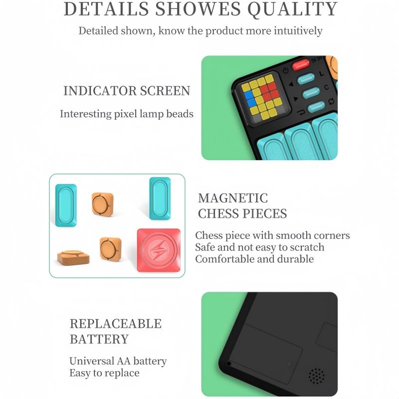 Huarong Road Magnetic Suction Block Sliding Puzzle Progressive Difficulty Game Console Thinking Training Board Game