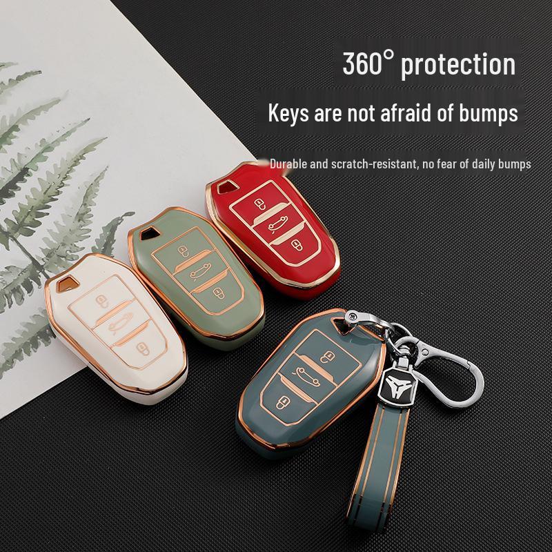 Dongfeng Peugeot Key Cover for Models 308, 301, 408, 308S, 3008, 2008, 508