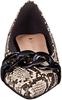 Carino CATT22314 Women's Rain Shoes, Beige Snake, Size 23.0 cm
