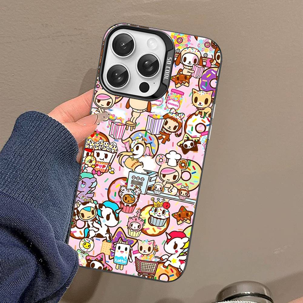 Япония Милый T-Tokidoki Чехол для телефона Для IPhone 16 15 14 13 12 11 Pro Max 17 Plus Цветная Крышка