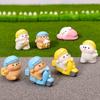 Micro-landscape Food Delivery Rider Decorative Ornaments, Car Home Resin Craft Decorative Small Ornaments Accessories