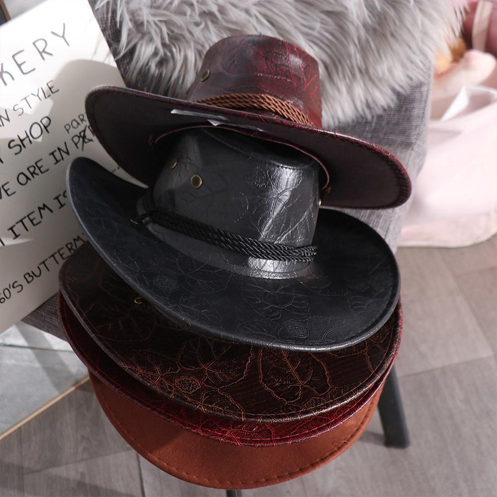 Кепки для защиты от солнца, шляпы для альпинизма, шляпы ковбоя в западном стиле, летние шляпы от солнца, кепки от солнца из ПУ кожи