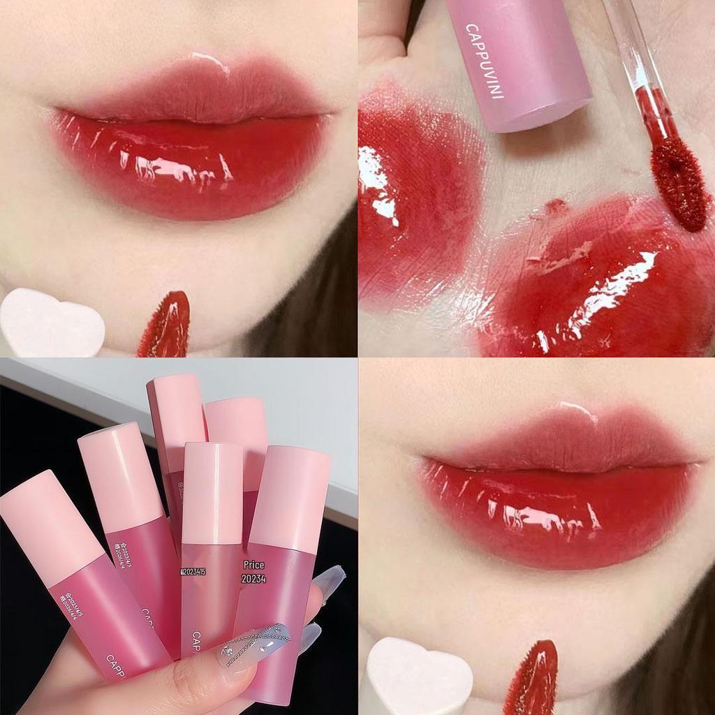 Pink Heart Tea-Tinted Gloss: Hydrating Mirror Finish, Student-Friendly, Adds a Milky Shine