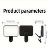 Portable Clip-On LED Fill Light - Small Adjustable Brightness And Angle, USB Rechargeable, Great For Selfies And Videos