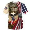 Men's Vintage Bones 3D Skeleton Man Print T-Shirt Summer Novelty Graphic T-Shirt Top Sport Running Speed Dry Plus Size Tops