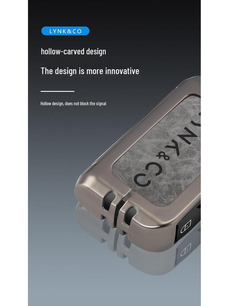 Lynk & Co 06 Key Case - 2021/2022 Model Metal High-End Men's Key Shell & Buckle