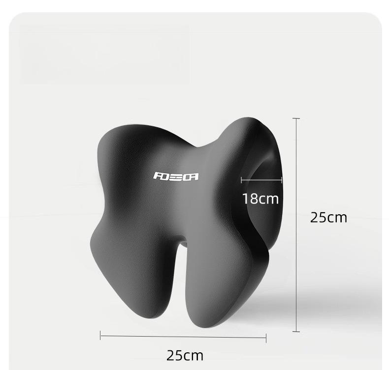 Memory Foam Office Chair Head Support Pillow for Computer Chairs Adjustable Headrest Nap Pillow for Sleeping & Working Removable