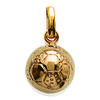 [D8017] — Позолоченный кулон «Футбол» — 10 мм