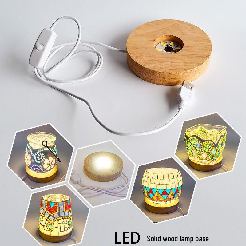 Набор для изготовления подсвечника из стеклянной мозаики: Развивающая игрушка ручной работы для родителей и детей на День защиты детей