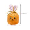 10PCS Easter Bunny Gift Bags Velvet Rabbit Pouch for Valentines Chocolate Candy Wedding Birthday Party Favor Packing