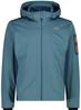 Куртка CMP Light Softshell Jacket с отстегивающимся капюшоном (39A5027) Man Jacket Zip Hood (39A5027) hydro/bluesteel