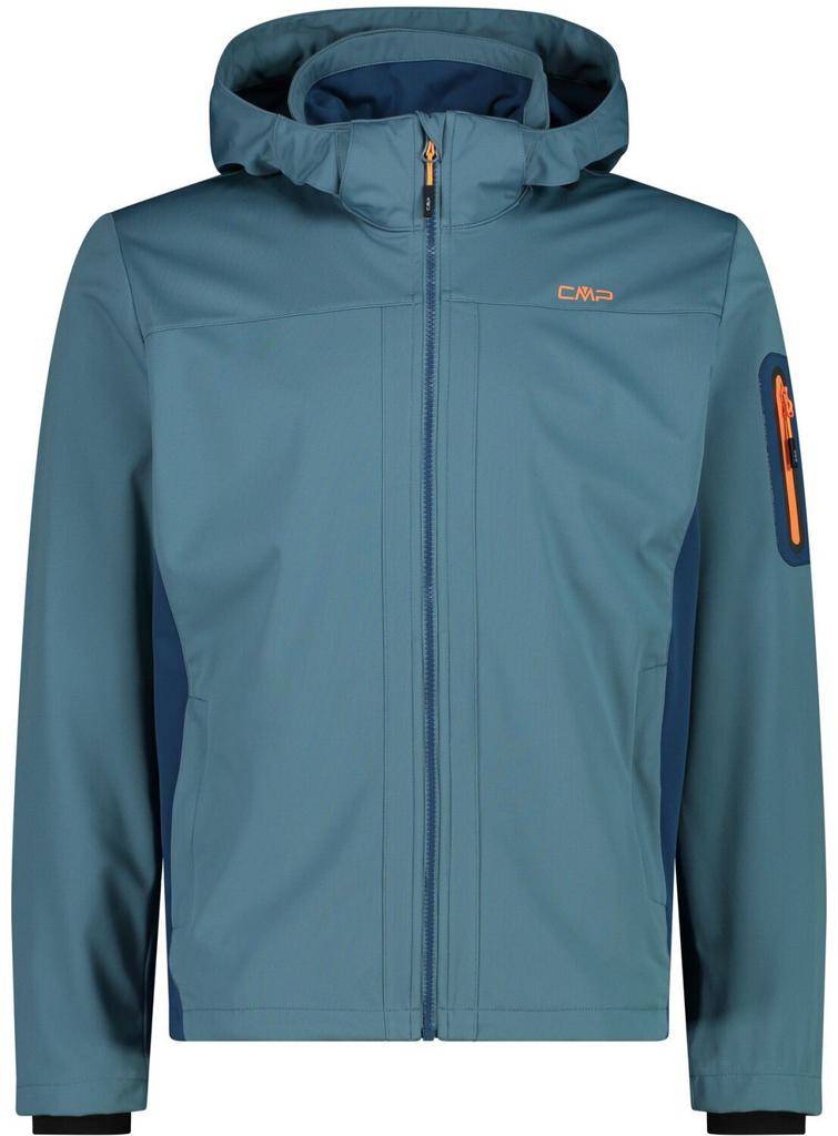 Куртка CMP Light Softshell Jacket с отстегивающимся капюшоном (39A5027) Man Jacket Zip Hood (39A5027) hydro/bluesteel