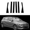 6Pcs Car Pillar Posts for Mercedes-Benz B-Class W246 2012-2019 Glossy Black Door Window Trim Cover Stickers Styling Accessories