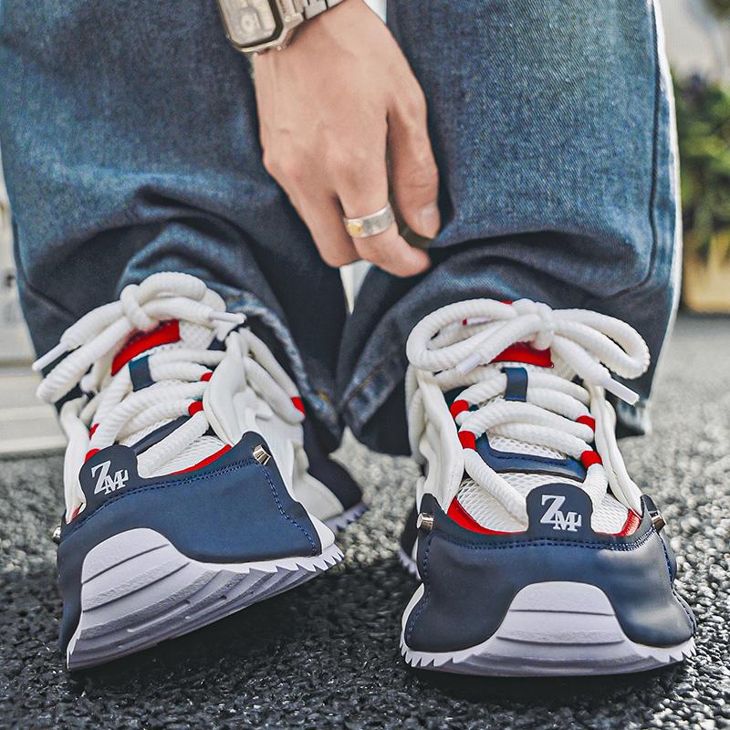 Модные мокасины Спортивная и досуговая повседневная обувь Обувь для мужчин Повседневные кроссовки Толстые мужские кроссовки Износостойкие Проветриваемые Новые