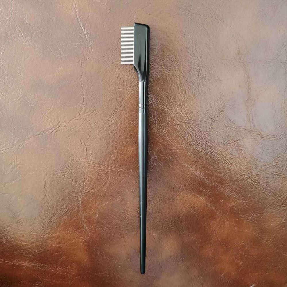 Brush Brow Comb Eyelash Brush Eyelash Comb with Cover Curler, Makeup Brush Eyelashes Separator