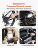 Mechanics Tool Set Socket Set 450Pcs 6.4/9.5/12.7 mm Drive Orange Drawer