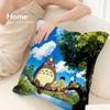 Каваи Милый Т-Тоторо Наволочка Диван Декоративный Дом Двусторонняя Печать Плюшевые Квадратные Наволочки для Подушек Декор Подушки Чехол