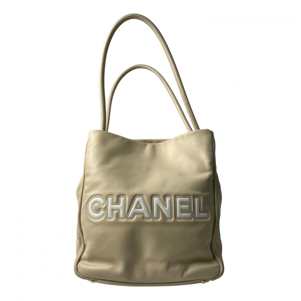 Used CHANELTote Bag Ivory Leather Women