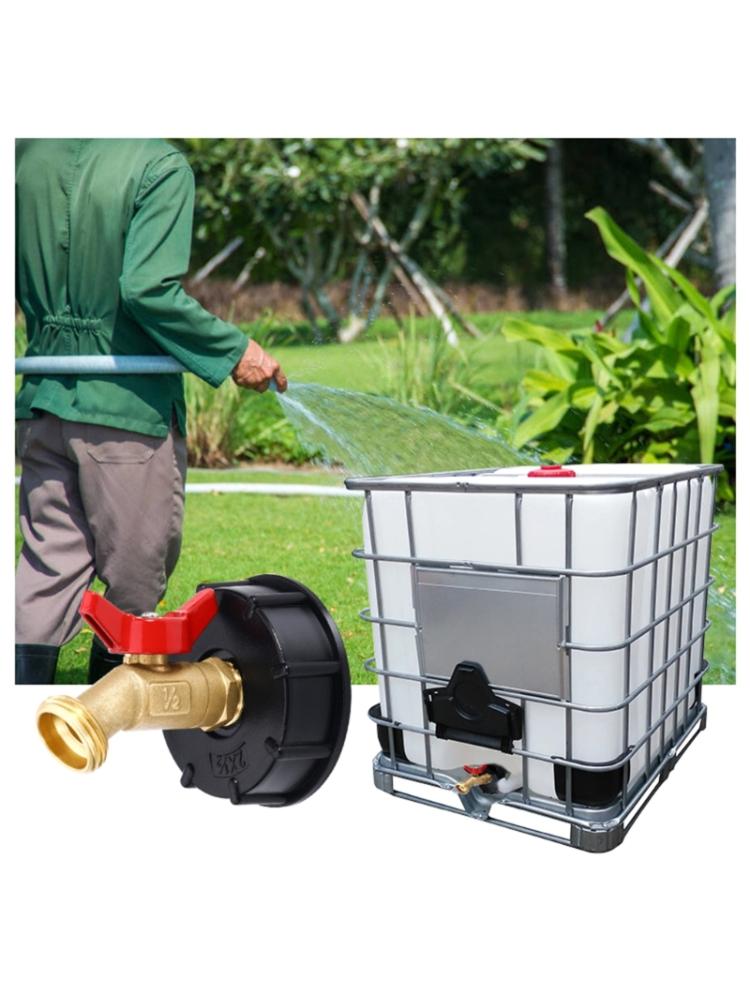 IBC Tote Adapter IBC Tote Fittings Adapter Fine Thread Tote Valves Brass Hose Faucet Valves for Garden Hose Connector