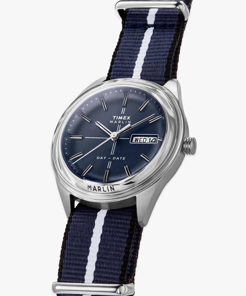 Taimaegseu Merlin Jet Quartz Fabric Strap Wristwatch 39Mm