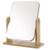 EXDUCT Tabletop Tabletop Wooden Makeup Cosmetic Interior Mirror Mirror, Mirror, Stand, Frame, & Mirror, (Large)