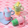 Kids Insulated Stainless Steel Water Bottle With Handle Straw 600ml Cartoon Design School Travel