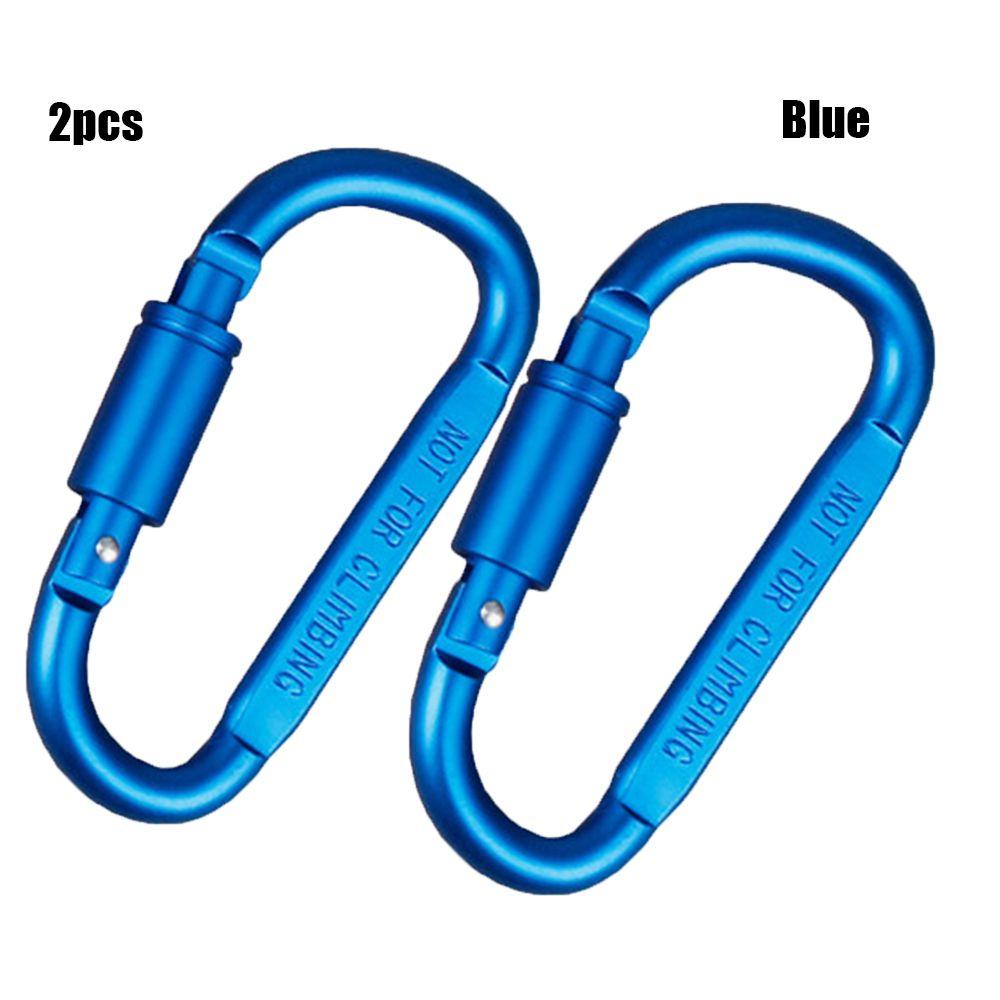 Outdoor Accessories Safety Spring Clips Keychain Buckles Climbing D Carabiner Camping Hiking Hooks