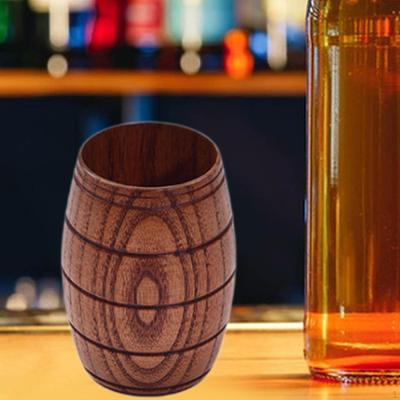 Пивная кружка в форме бочки, многофункциональная минималистская классическая чашка для чая, деревянная чашка для кофе
