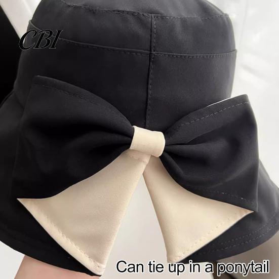 Women Sun Hat With Bow Summer Hat, Rear Bowknot Wide Brim Cycling 360 Face And Neck Protection Degree UV Fisherman for Outdoor Hiking Packable