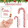50 шт. Рождественские конфеты для поделок Пластиковые искусственные конфеты Декор Украшения Мини Искусственные конфеты для подвешивания на елку DIY Рождественский декор для вечеринки